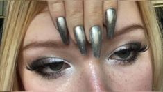 Silver Eyeshadow Looks, Silver Eyeshadow, Swag Makeup, Dope Makeup, Make Up Inspo, Love Makeup, 가을 패션, Eyeshadow Looks, Pretty Makeup