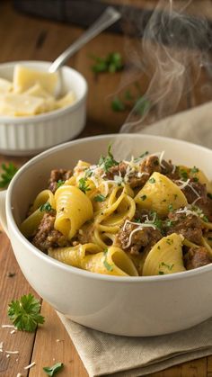 The Best Easy Creamy Beef And Shells  Recipe in 2025 Shells Recipe, Stuffed Shells Recipe, Tender Beef, Stuffed Pasta Shells, Creamy Sauce, Weeknight Meals