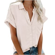 ***** Welcome to my shop, I wish you a happy shopping ***** Size.: XX-Large US: 12 UK: 16 EU: 42 Bust: 108cm/42.52'' Length: 74cm/29.13'' Size: 2XL.  Color: Beige.  Gender: female.  Age Group: adult. Blouses V Neck, Kids Jeans Girls, Kids Jeans Boys, Kids Coats Girls, Short Sleeve Blouses, Athletic Shorts Women, Color Tops, Party Kleidung, Casual Tunics