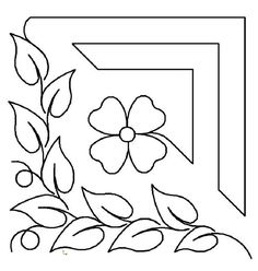 the letter f with flowers and leaves is outlined in black on a white paper background