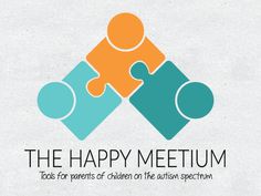 the happy medium logo with two people holding puzzle pieces