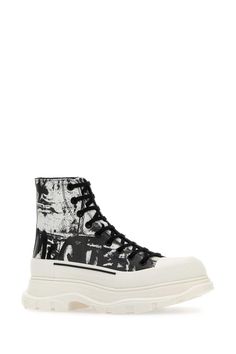 Printed Leather Tread Slick Sneakers Sneakers Multicolor, Alexander Mcqueen Men, Dolce & Gabbana, Printed Leather, Leather Interior, Giorgio Armani, Valentino Garavani, Alexander Mcqueen, Clogs