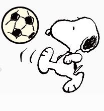 a drawing of a person kicking a soccer ball