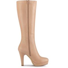 These knee-high chunky heel platform boots with a round toe and zip closure, act as a great versatile style that is sure to keep you warm and stylish. Easy to go with all outfits, wear them with jeans, trousers, dresses, shorts, or denim. Good options for parties, sweet dating, shopping, festivals, banquets, office outfits, casual wear, and daily outfits. Winter High Shaft Platform Boots, Winter Platform Knee-high Boots With High Shaft, Winter Platform Knee-high Boots, Knee-high Platform Boots With Zipper For Work, Winter Platform Boots With Zipper Closure, Winter Platform Boots With Zipper For Workwear, Winter Workwear Platform Boots With Zipper, Winter Workwear Platform Boots With Zipper Closure, Wide Calf Round Toe Platform Boots With Zipper