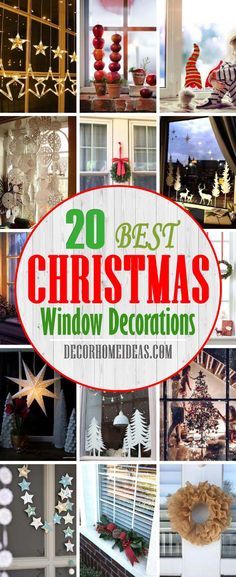 20 best christmas window decorations to decorate for the holiday season - cover photo collage