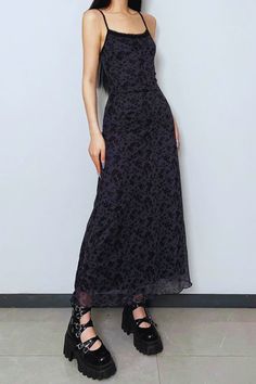 Gothic Fitted Maxi Dress For Summer, Fitted Gothic Maxi Dress For Summer, Black Gothic Maxi Dress For Summer, Black Fairy Grunge Dresses For Summer, Black Fairy Grunge Summer Dress, Black Sleeveless Gothic Maxi Dress, Fitted Gothic Floral Print Dress, Grunge Maxi Dress, Cottagecore Pants