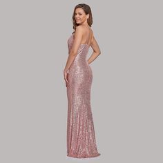 Sequin Sleeveless Dress For Prom Season, Fitted Sequin Sleeveless Prom Dress, Sleeveless Sequin Bridesmaid Dresses, Fitted Sleeveless Sequin Dress For Prom, Sleeveless Sequin Dress For Homecoming Holiday, Fitted Sleeveless Sequin Dress For Prom Season, Pink Sleeveless Sequin Prom Dress, Bridesmaid Sequin Dress For Party Season, Elegant Pink Sleeveless Sequin Fabric