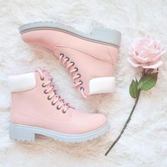 Sepatu Pump, Pink Boots, Combat Boot, Martin Boots, Pink Shoes, Shoe Closet, Dream Shoes