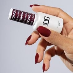 DND - Gel Polish & Matching Nail Lacquer - 432 Dark Scarlet | eBay Crimson Nail Polish, Dnd Fall Red Colors, Dnd Red Cherry, Dark Scarlet Nails, Dnd Christmas Colors, Dnd 432 Dark Scarlet, Dnd Cherry Mocha Nails, Essie Seize The Minute, Dnd 751 Cherry Mocha