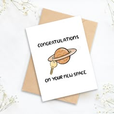 congratulationss on your new space card