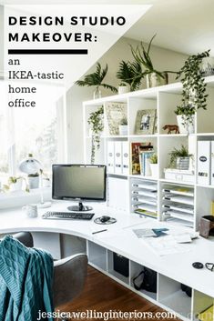 an ikea -tastic home office is featured in this article