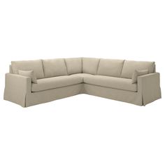 HYLTARP sectional, 4-seat corner, Hemmesta light beige, Armrest height: 24 3/4 ". HYLTARP is an inviting family sofa where everyone wants to spend lots of time. It’s very comfy, has all the essential features – and a classic, clean-lined look that is also pleasing on the eye. Frame: Solid wood. Family Sofa, Laminated Veneer Lumber, Kids Flooring, Sofa Accessories, Arm Chair Covers, Ikea Family, Style Deco, Corner Sectional, Sofa Armchair