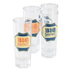 Cheers to the parties you may regret with the people you won't forget! The Wanda June 4-piece Shot Glasses Set starts the festivities in high spirits. These lightweight and durable glasses are perfect for treating everyone to a round of shots (or more!) High Spirits, Shot Glass Set, Miranda Lambert, Shot Glasses, Glass Set, Shot Glass, Bed Bath Beyond, Bed Bath