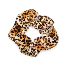 Velvet leopard print scrunchie Plastic Hair Ties, Ponytail Scrunchie, Oversized Scrunchie, Velvet Scrunchie, Hair Rings, Leopard Pattern, Ponytail Holders, Aesthetic Hair, Headbands For Women