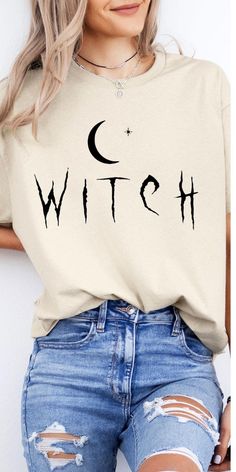 Witch Moon T-Shirt, Spooky Shirts, Witchy Vibes, Witchcraft Tee, Lunar T-Shirt, Moon Phases, Wicca Shirt, Funny Halloween Shirt, We use Circle  Clothing , Gildan Softstyle, Bella Canvas brands. If there is a specific brands you would like please add a note to seller at checkout. Available inventory is sent when none is specified. Cheap Witchy Graphic Print T-shirt, Witchy Shirt Svg, Cheap Witchy Tops For Halloween, Lunar Witch Costumes For Women, Witch Cricut Shirts, Wiccan Tshirts, Witchy Graphic Print Crew Neck Tops, Witchy Cotton Tops With Letter Print, Witchy Cotton Crew Neck Tops