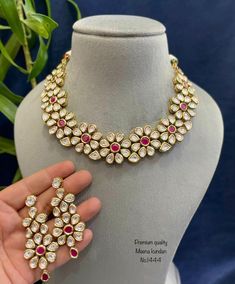 Diy Kundan Jewellery, Kundan Rings, Handmade Jewelry Business, Silk Bangles, Earrings Diy Handmade, Indian Wedding Jewelry Sets, Traditional Necklace, Kundan Jewellery Set, Antique Necklaces Design