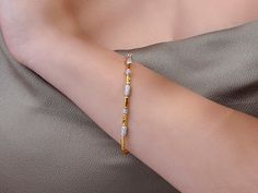 Beaded Bracelet in 24k/18k White Gold, Six Pave Sections from the Vertigo Collection, with Diamond Gold Fusion Bracelets With Round Beads, Top Selling Jewelry, White Gold Chains, Strand Bracelet, Selling Jewelry, Gold Beads, Diamond Cut, Pave Diamonds, White Diamond