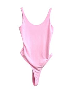 Say hello to your new favorite bodysuit! Sleek, stretch-knit fabric shapes this essential bodysuit with a scoop neckline, wide shoulder straps and thong back. Pair with just about any outfit for a figure-flattering fit! Bodysuit Color: Bubblegum Pink Fit: True to size; Added stretch fit Scoop neckline Wide shoulder straps Double lined for added support Thong back Material: 92% Polyester, 8% Spandex Graphic Band Tees, Jewelry Tattoo, Pink Body, Pink Fits, Swimwear Cover, Bubblegum Pink, Swimwear Accessories, Band Tees, Say Hello