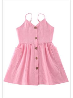 Nothing is sweeter than matching looks! Our pink cotton dress is designed with an easy-breezy style that’s both chic and comfortable. Your little girls will LOVE matching with mommy in these pretty frocks! High-quality craftsmanship ensures an absolutely fabulous look. Because you and your princesses deserve the BEST! Lightweight and breathable fabric for a comfortable feel that you can wear all day long. Perfect for spring, summer, casual events, errand days, mall outings, family parties, and m Summer Dresses With Pockets For Day Out, Spring Beach Mini Dress With Pockets, Summer Cotton Solid Color Dresses, Summer Solid Color Cotton Dress, Casual Cotton Solid Color Dress, Casual Cotton Dress In Solid Color, Casual Solid Color Cotton Dress, Pink Vacation Dress With Pockets, Pink Dress With Pockets For Vacation