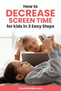 3 Easy Steps for Decreasing Too Much Screen Time for Kids Decrease Screen Time, Screen Time For Kids, Time For Kids, Limiting Screen Time, Learning Apps, Kids Watches, Screen Time