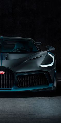 the bugatti supercar is shown in this image