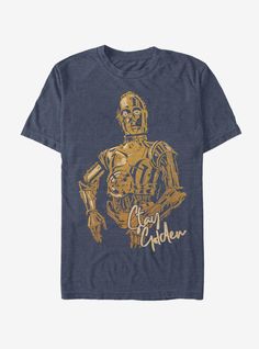 Star Wars: The Rise of Skywalker C-3PO Stay Golden T-Shirt Star Wars Shirt, Star Wars Halloween, The Rise Of Skywalker, Rise Of Skywalker, Stay Golden, Boxing T Shirts, Star Wars Shirts, Star Wars Episodes, Star Wars Characters