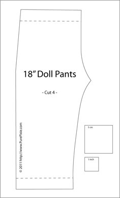 Doll Pants Pattern, American Girl Outfits