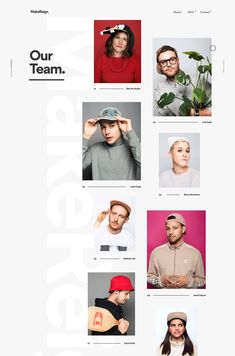 the website is designed to look like it has many different people on it, including one man