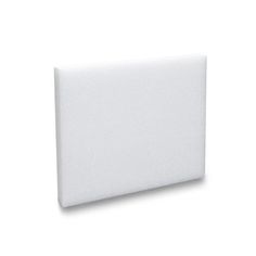 a white square tile on a white background