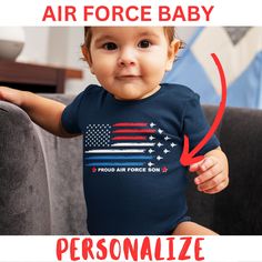 Air Force Baby Infant Bodysuit - This infant bodysuit is adorable and the perfect addition to your family's Air Force matching shirt collection or as a standalone purchase for your little one. Gift for Air Force Child. Custom Air force shirts for BMT graduation. Looking for a personalized t shirt for an Air Force Graduation / BMT Graduation shirt for your family? Are you looking BMT graduation shirts? Our Family BMT shirt are the perfect gift for an Air Force BMT Graduation, the 4th of July or a Air Force Bmt, Air Force Baby, Air Force Graduation, Air Force Families, Personalized T Shirt, Air Force Mom, Outfit Collection, Graduation Shirt, Graduation Shirts