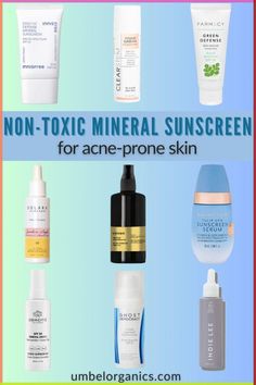 Finding the perfect sunscreen for your acne-prone skin can seem impossible, but we’ve scoured the internet for the best mineral, non-toxic, non-comedogenic sunscreen that will protect your skin from harmful UV rays without breaking you out. I’m sharing 13 of the best mineral, non-toxic, non-comedogenic sunscreen brands for acne-prone skin. Non Toxic Sunscreen, Best Drugstore Sunscreen, Face Suncare, Everyday Sunscreen, Safe Sunscreen, Toxic Skincare, Physical Sunscreen, Natural Sunscreen, Body Sunscreen