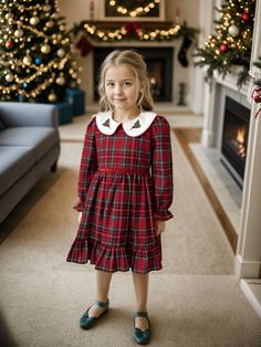 ✿ABOUT THIS DRESS ✓ Introducing our plaid Christmas dress featuring a sparkling red belt detail cinched at the waist, accompanied by a hand-embroidered Holly flower, all exquisitely presented to cater to your preferences. ✓ A manifestation of simplicity and elegance in a dress! The tutu skirt introduces a playful flair, while the cotton lining guarantees comfort and breathability. ✓With this set, you can create a sibling combo if you want, you can reach our boys' red plaid sets from the link at Plaid Christmas Holiday Dress, Plaid Dress For Christmas Holiday, Elegant Christmas Dress, Christmas Party Attire, Baby Christmas Dress, Embroidered Holly, Plaid Christmas Dress, Holly Flower, Kids Christmas Dress