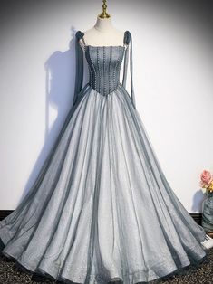 Formal Graduation Dress, Gray Evening Dress, Grey Evening Dresses, Grey Prom Dress, Formal Dresses Graduation, A Line Prom Dress, Radiate Confidence, Custom Size Dresses, A Line Prom Dresses