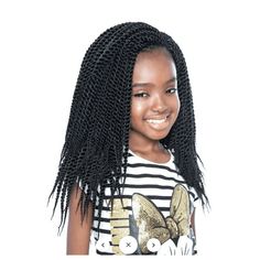 Kanekalon/ToyokalonKids Rock Fresh Twists, Braids and Locs:Here come the hottest kid styles with twists, braids and locs that ROCK! Our Kids Rock, allows to create quick and easy protective styles that make installing their hair fun! They can wear it up, they can wear it down, they can wear it twisted all around. Kids and moms will enjoy all types of styles in their hair cause Kids Rock was made with tender love and care. Natural textures that you can not compare, Kids Rock will look and feel li Rock Crochet, Easy Protective Styles, Braids And Locs, Crochet Braids For Kids, Senegalese Twist Crochet Braids, Braids Jumbo, Kids Box Braids, Twists Braids, Kanekalon Hair