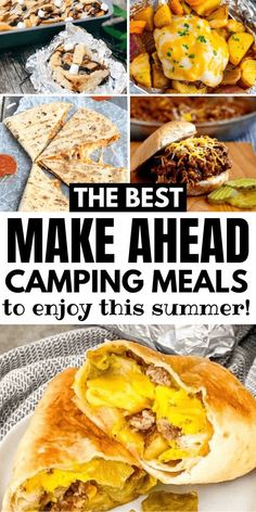 the best make ahead camping meals to enjoy this summer