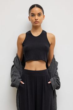 Lauren Racerback Tank Everyday Scoop Neck Seamless Crop Top, Athleisure Scoop Neck Crop Top For Everyday, Everyday Athleisure Crop Top With Scoop Neck, Seamless Cropped Tank Top, Seamless Scoop Neck Crop Top For Loungewear, Cropped Loungewear Crop Top With Built-in Bra, Casual Seamless Cropped Sports Bra, Everyday Cropped Athleisure Tank Top, Cropped Athleisure Tank Top For Everyday