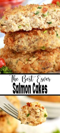 the best ever salmon cakes are made with fresh ingredients