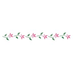 Mini Floral Wall Stencil Border Flower Border Stencil, Wall Stencil Border, Floral Wall Stencil, Shabby Chic Stencils, Monogram Stencil, Mural Stencil, Geometric Stencil, Damask Stencil, Stencil Fabric