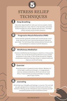 Remember, it's essential to find techniques that work best for you, and incorporating a combination of these practices into your routine may provide the most comprehensive stress relief. #stressrelief #meditation #relaxation #mindfulness Diy Citronella Candles, Somatic Exercise, Mind Strength, Diy Citronella, Hormone Nutrition, Improve Brain Power, Natural Mosquito Repellent, English Knowledge, Calming Techniques