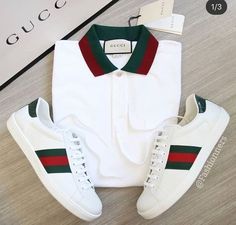 Moda Dope, Gucci Outfit, Gucci Ace Sneakers, Swag Outfits Men, Gucci Outfits, Mens Casual Dress Outfits, Gucci Fashion, Gucci Men Shoes