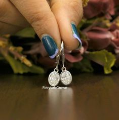 14k White Gold Dangle Drop Earrings | 7x5 MM Oval Cut CVD Diamond Drop Earrings | Bezel Setting Solitaire Diamond Earrings | Birthday Gifts | Diamond Drop Earrings | Oval Cut Lab Diamond Solitaire Drop Earrings | HPHT Diamond | Oval Cut Diamond Earrings | Eco-Friendly Diamond | Bridesmaid Earrings  "𝐖𝐞 𝐚𝐫𝐞 𝐩𝐫𝐨𝐮𝐝 𝐭𝐨 𝐢𝐧𝐭𝐫𝐨𝐝𝐮𝐜𝐞 𝐭𝐡𝐞 𝐧𝐞𝐱𝐭 𝐠𝐞𝐧𝐞𝐫𝐚𝐭𝐢𝐨𝐧 𝐨𝐟 𝐄𝐜𝐨-𝐅𝐫𝐢𝐞𝐧𝐝𝐥𝐲 𝐋𝐚𝐛 𝐃𝐢𝐚𝐦𝐨𝐧𝐝𝐬. 𝐌𝐚𝐤𝐞 𝐲𝐨𝐮𝐫 𝐃𝐞𝐬𝐢𝐠𝐧𝐞𝐫 𝐉𝐞𝐰𝐞𝐥𝐫𝐲 𝐰𝐢𝐭𝐡 𝐦 Oval Matching Earrings For Anniversary, Oval Bezel Set Jewelry For Anniversary, Formal Oval Earrings With Bezel Setting, Gift Single Dangle Diamond Earring, Elegant Oval Earrings With Bezel Setting, Oval Sterling Silver Earrings For Anniversary, Oval Pendant Jewelry Set For Anniversary, Oval Fine Jewelry Earrings With Bezel Setting, Dazzling Dangle Diamond Cut Earrings