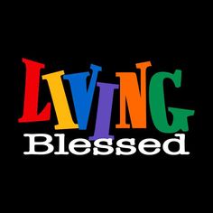 the word living is spelled in multicolored letters on a black background with white lettering