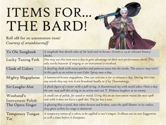 Dnd Bard, The Bard