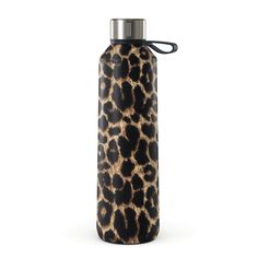 BP_03B8_W-BOTTLE_800-GM Cheetah Style, Stylish Water Bottles, Reusable Bottle, Steel Water Bottle, Stainless Steel Water Bottle, Ice Cube, Steel Water, Minimalist Jewelry, 16 9