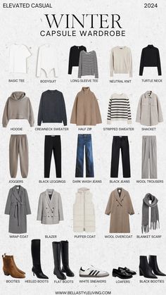 Wondering how to create a winter capsule wardrobe? Discover winter wardrobe essentials and how to style them for endless outfit ideas. Vinter Mode Outfits, Capsule Wardrobe Casual, Capsule Wardrobe Women, Look Boho Chic, Travel Clothing, Fashion Capsule Wardrobe, Winter Capsule, Winter Capsule Wardrobe