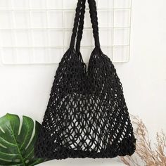 About this item Bachelorette party gift bag, Bridesmaids tote bag, Crochet bag, Cotton rob bag, Macrame bag, boho beach bag, vacation bag, summer french bag  This bag is handmade with 100% cotton robe, available in three colors. A perfect bag for chic effortless look on weekend brunch, and beach day.