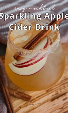 Fall Party Drinks, Alcoholic Drink Recipe, Cider Drink Recipes, Apple Recipes For Fall, Fall Snack Mixes, Sparkling Apple Cider, Christmas Mocktails, Apple Cider Drink, Fall Drink Recipes