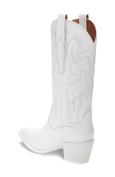 Ornate stitching furthers the rugged Western style of this iconic casual boot. Style Name:Jeffrey Campbell Dagget Western Boot (Women). Style Number: 5682389. Urban Cowgirl, Chic Boots, Lace Top Dress, Cuban Heels, Boot Style, Western Boots Women, Western Boot, Cowgirl Style, Swimwear Cover