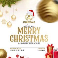 merry christmas and a happy new year in advance with temy gold wish you merry christmas