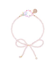 Inspired by the grace and delicacy of prima ballerinas, shimmering crystal beads loop de loop into a perfect, plucky bow. The best way to make your outfit en pointe! This crystalline bracelet wraps your wrists in a sweet bow, adding the perfect touch of grace to any look. Glass beaded chain. Available sizes: 6.5" / 7.5" Our jewelry is made by hand, to order! Please allow up to 3 weeks from the order date for your item to ship. For custom chain length, please email hello@susanalexandra.com. Elegant Adjustable Crystal Bracelet For Spring, Feminine Adjustable Party Bracelets, Adjustable Feminine Party Bracelets, Feminine Adjustable Bracelets For Party, Adjustable Beaded Bracelets For Spring Party, Feminine Adjustable Ribbon Jewelry, Susan Alexandra, Custom Chain, Ballerina Pink